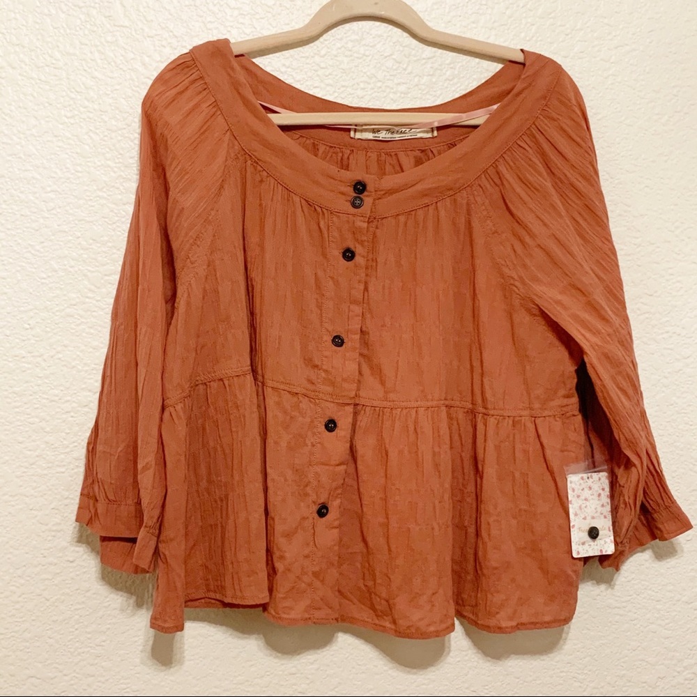 Free People we the free blouse size large